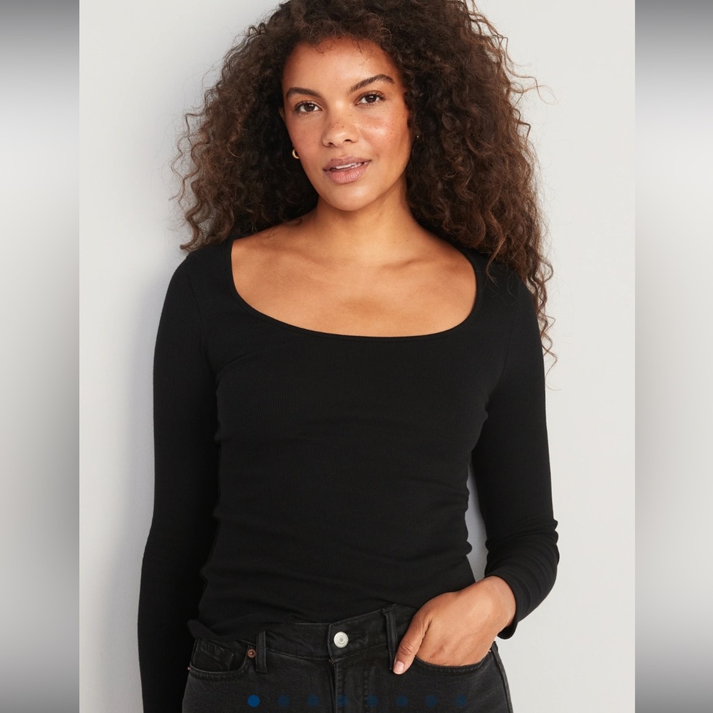 (NWT) Old Navy Fitted Long-Sleeve Rib-Knit Top